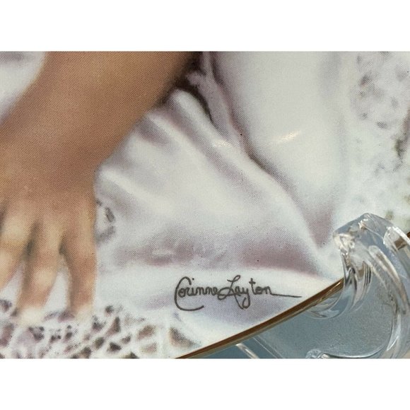 Edwin M. Knowles "Anna" Holding a Doll 1989 Collectible Plate by Corinne Layton - Picture 9 of 10